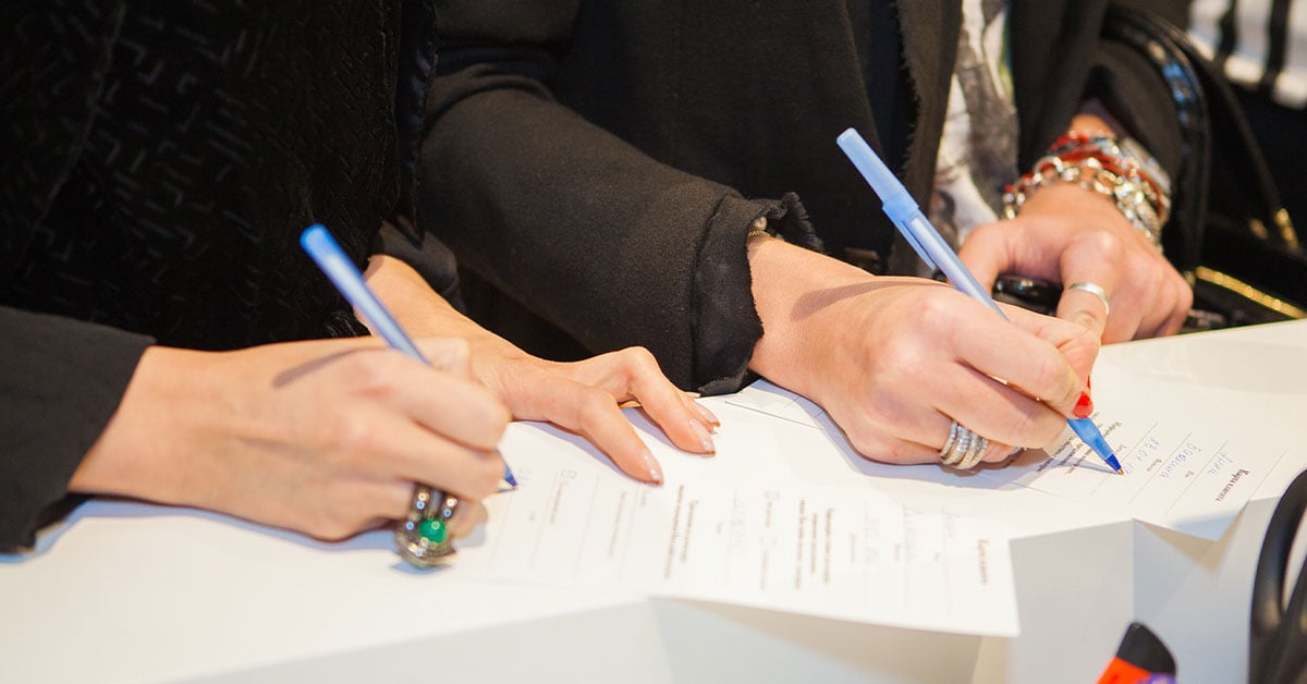 Signing a personal guarantee