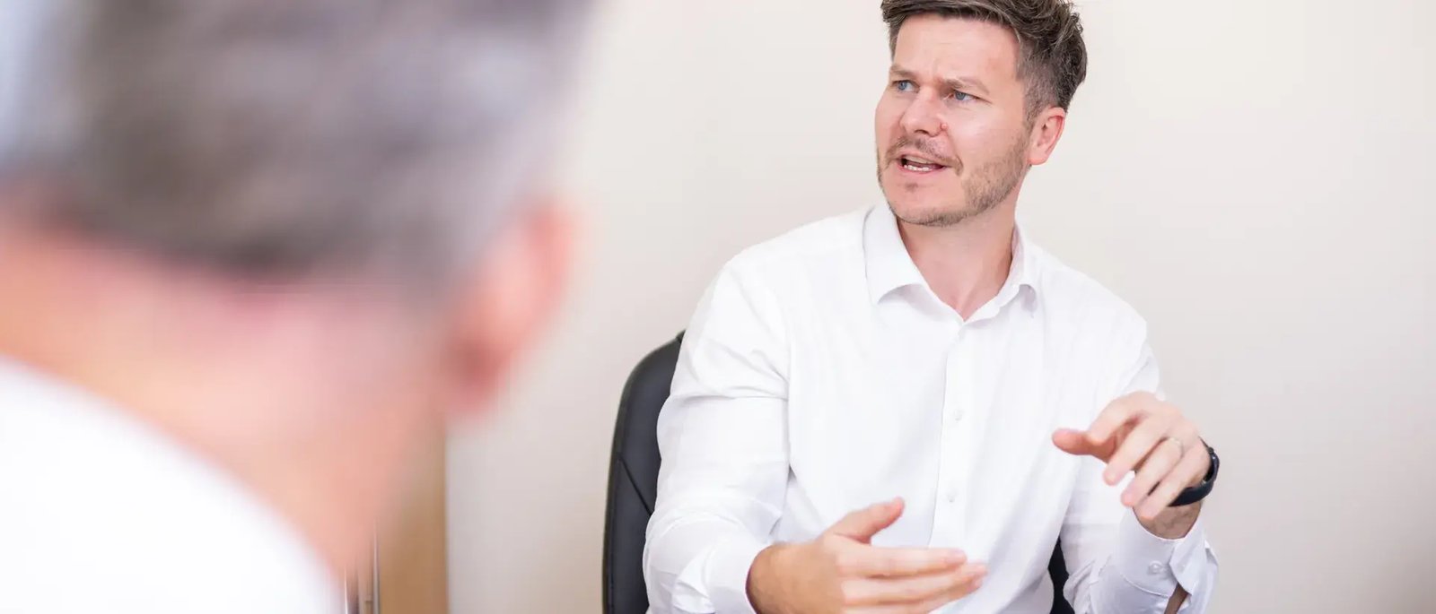 A meeting at the Ansons Law office in Cannock