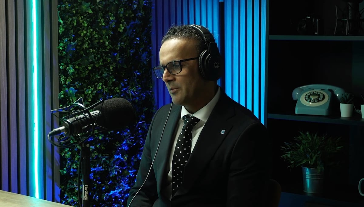 Ranjit Shergill of Ansons Law recording Legally Sound, the Ansons Law podcast